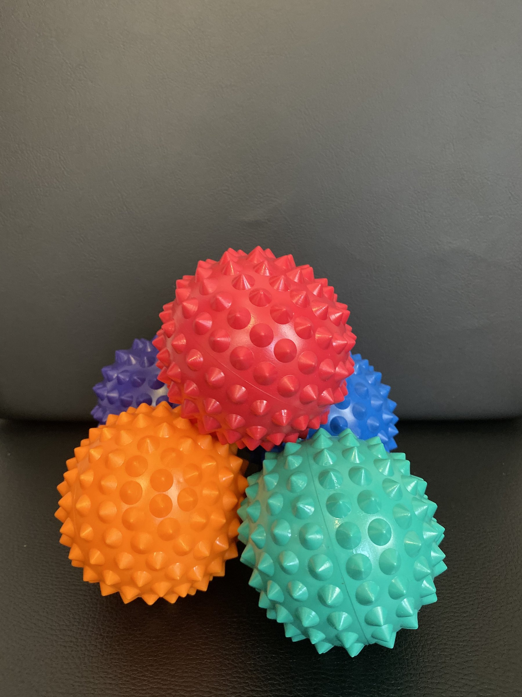 Spiky massage balls for home exercise