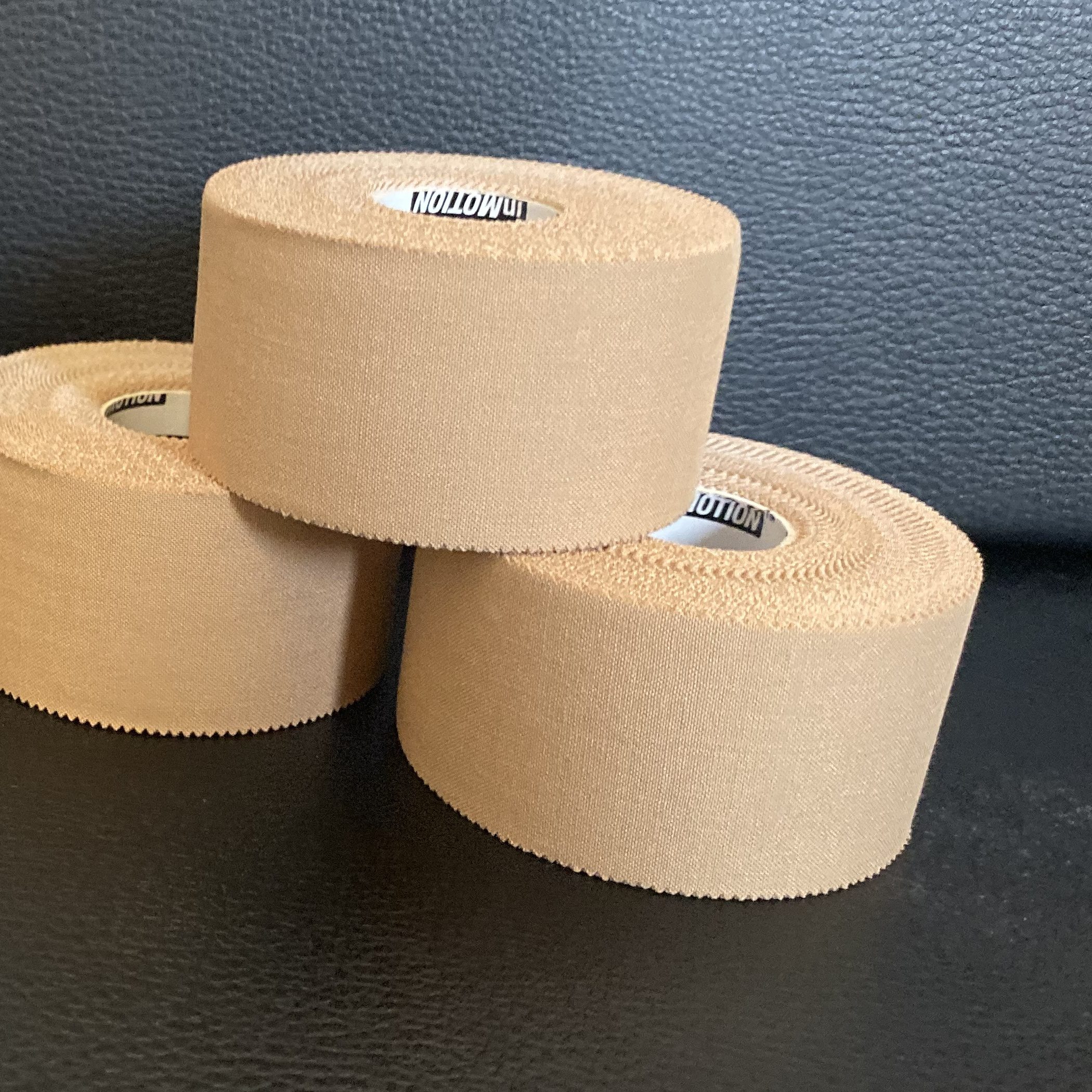Rigid sports tape, ready for taping